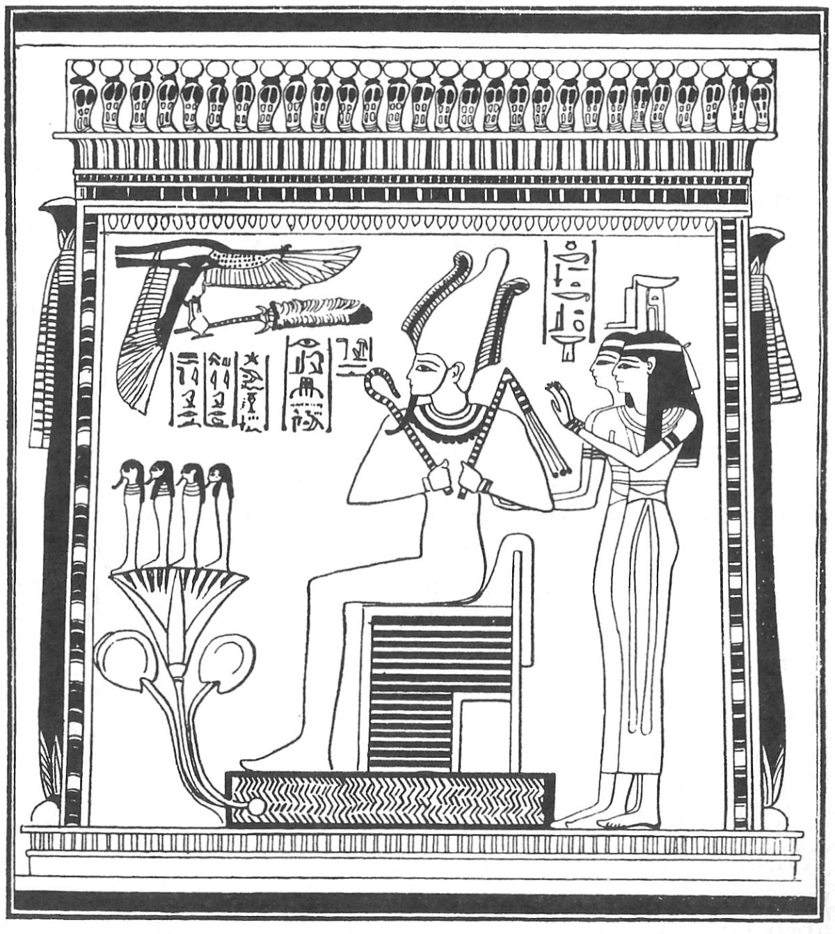 God of Harmony Osiris in Egyptian Mice Tomb