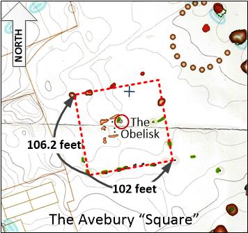 The Avebury Square within it’s Southern Circle