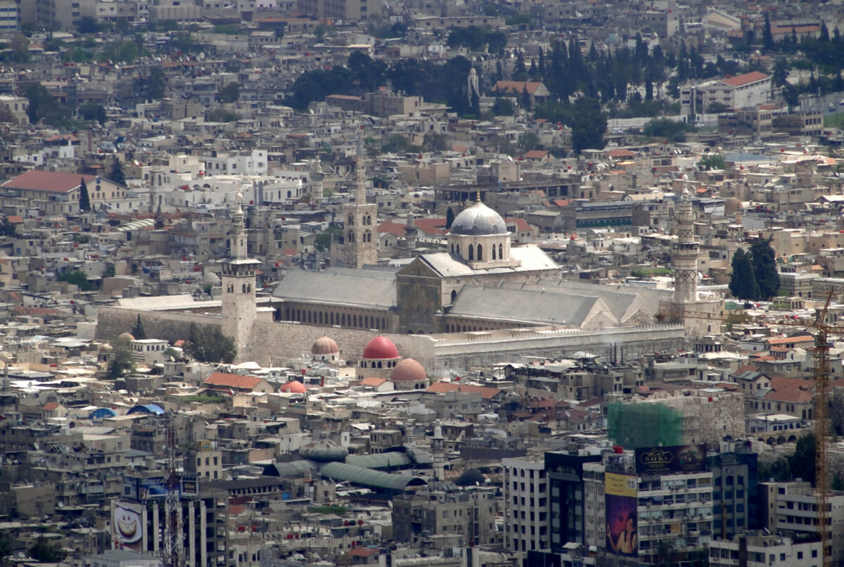 Umayyad Mosque: Golden Rectangles from Squares